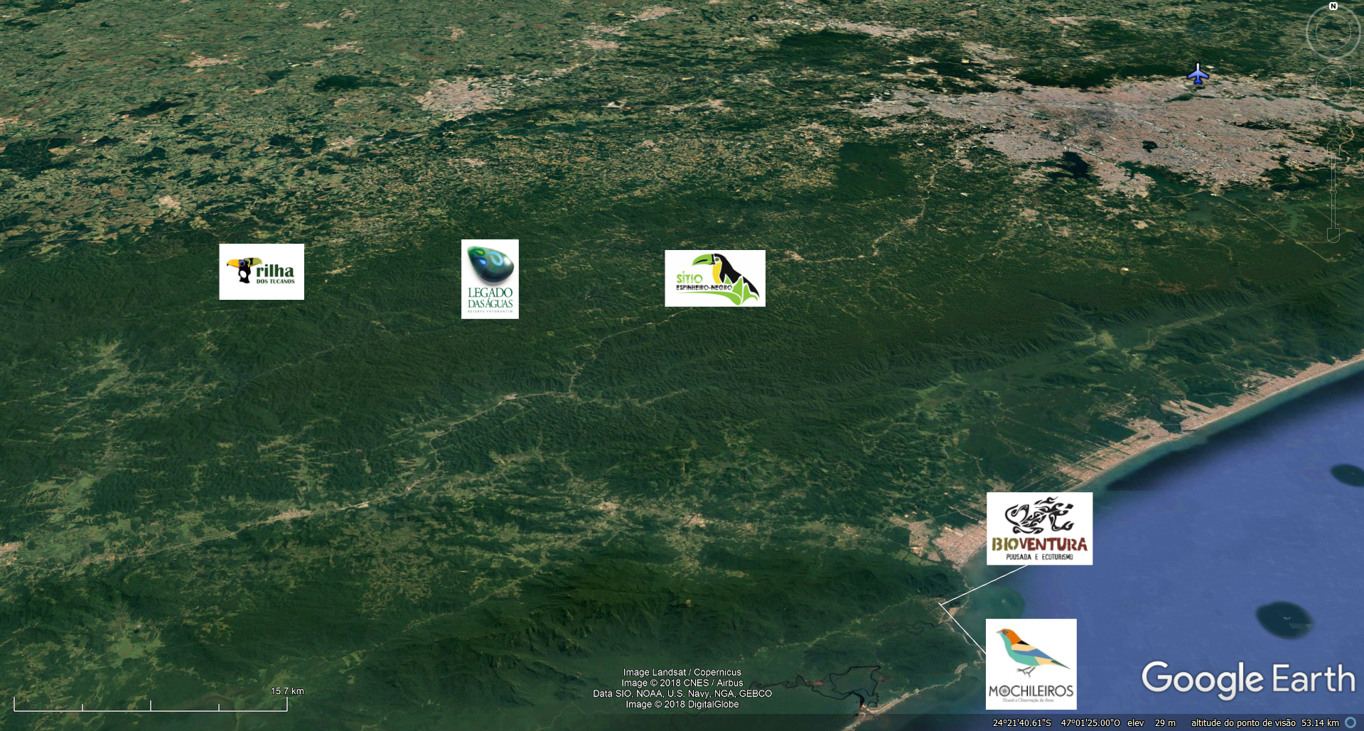 South of Sao Paulo state and lodges for birding